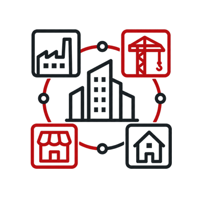 as arbeitssicherheit gewerk gemischte betriebe icon